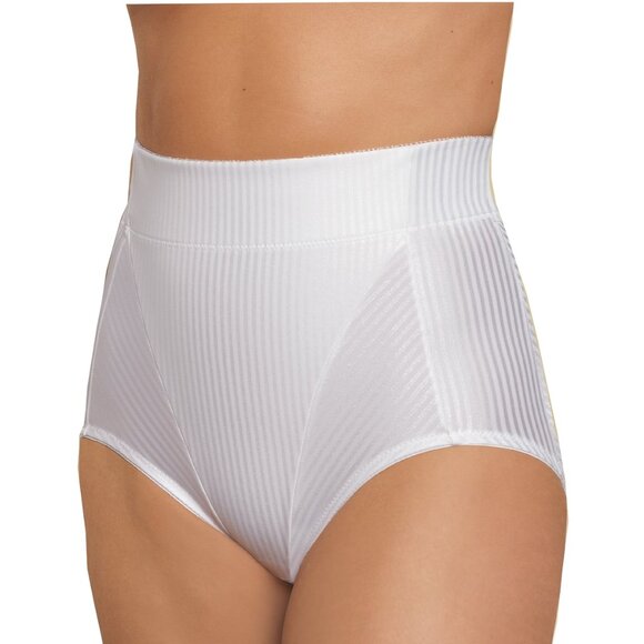 Glamorise $45 HIGH-WAIST Medium FITS 27-28" Brief TUMMY CONTROL Shaper White NEW - Picture 13 of 14